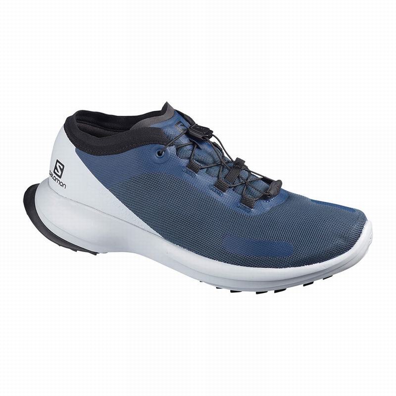 Chaussures De Trail Running Salomon Homme Bleu - Salomon SENSE FEEL - France (9732-WGICQ)